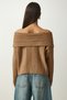 Women's Camel Madonna Collar Knitwear Sweater PF00049 - 6