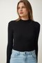 Women's Black and White 2-Pack Ribbed Turtleneck Knit Blouse GT00053 - 2