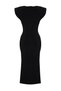 Black Lined Stone Accessories Low Waist Knitted Evening Dress Night Homecoming Dress Tprss24El00007 - 8