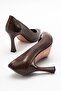FOREST Brown Print Women's Heeled Shoes - 2