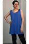 Civit blue thick strappy combed cotton T-shirt - 4