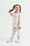 Girl Child| Printed| Long Arm| Buttoned| Pajama Set - 3