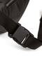 Leather Headphone Outlet Waterproof Crossbody Shoulder and Waist Bag - Black - 5