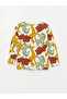 Baby Boy - Crew Neck and Long Sleeve Patterned Pajama Set - 3
