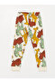 Baby Boy - Crew Neck and Long Sleeve Patterned Pajama Set - 5