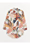 Patterned Long Sleeve Women's Shirt Tunic - 6