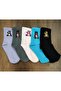 Women's Cotton Colorful Socks Mix Pattern 5 Pairs Bear Pattern - 3