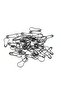 Women's Hijab and Multi-Purpose Pear Safety Pin Black 50 Pieces