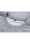Mode Printed Gray Color Unisex Oversize Crew Neck Sweatshirt Le Savu - 2