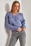 Women's Lilac Knitted Tie-Up Knitwear Cardigan Stk162 - 6