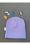Baby Beanie Blue Lilac Color - 3