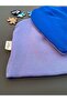 Baby Beanie Blue Lilac Color