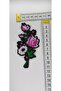 5X10Cm Flower Embroidery Coat of Arms Patch with Stick-On Patch Uitle - 3