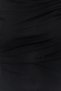 Black Knitted Tulle Evening Dress with Shiny Stone Detail - TPRSS24EL00036 - 5