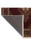 Burgundy Themed Traditional Motif Ethnic Patterned Fringed Vintage Decorative Carpet 3051 - 4