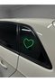 In-Car Neon LED Light Decor HEART (12 Volt Suction Cup GREEN)