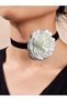 Ecru Rose Necklace Choker Necklace - 2