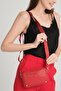West Adjustable Cross Handle and Shoulder Strap Mini Red Women's Bag with Magnet and Zipper - 6