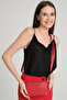 West Adjustable Cross Handle and Shoulder Strap Mini Red Women's Bag with Magnet and Zipper