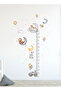 Cute Animals Elephant Giraffe Teddy Bear Rabbit Themed Height Gauge Kid Sticker for Wall Mirror Cabinet Door - 2