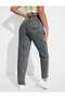 Smoked Snow Mom Jean High Waist Denim Trousers Lycra Colorfast Extra Comfortable