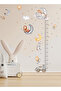 Cute Animals Elephant Giraffe Teddy Bear Rabbit Themed Height Gauge Kid Sticker for Wall Mirror Cabinet Door - 3