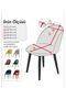Oval Chair Cover Retro Chair Cover Elastic Jacquard Stick Pattern (Small Size) 1 Piece - 9