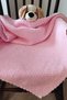 Hand Knitted Velvet Baby Blanket - Pouch Size
