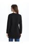 Crew Neck Plain Long Sleeve Women's Sweatshirt Tunic - 5