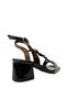 07 Girl's Black Stone Heeled Evening Dress Shoes - 4