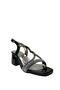 07 Girl's Black Stone Heeled Evening Dress Shoes - 2