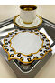 6 Pieces Leopard Patterned Linen Presentation Napkin