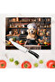 Glass Cutting Board Kitchen And Cute Dog Themed 35x25 Cm - 2