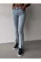 Women's High Waist Front Split Lycra Trousers