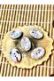 crystal stone oval 5-piece button set - 2
