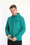Men's Benetton Green Winter Cotton Hooded Casual Tracksuit Set - 6