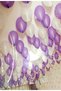 100 Pieces Shiny Metallic Pearlescent Shiny Purple and White Balloons - 2
