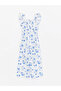 Floral Patterned Square Collar Jumpsuit for Girls - 2