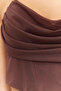 Kahverengi Korse Detaylı Örme Tül Bluz TPRSS24BZ00003 - 6