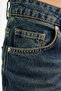 Dark Blue Low-Rise Straight Cut Straight 100% Cotton Non-Stretch Jeans TWOSS24JE00100 - 9