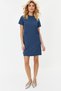 Indigo Pocket Look Opening Waist/Skater Mini Smart Crepe Dress TWOSS23EL01802
