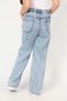 Girl's Full Waist Elastic Wide Leg Comfortable Daily Denim Jeans - 3
