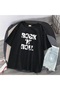 Rock 'n' Roll Black Unisex Oversize T-shirt - 2