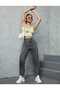 Smoked Snow Mom Jean High Waist Denim Trousers Lycra Colorfast Extra Comfortable - 5
