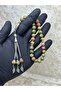 Natural Stone Unakite Stone Prayer Beads Set of 33 - Special Conical