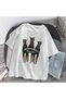 Dobermans Printed White Color Unisex Oversize T-shirt Le Savu - 2