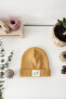 Ribbed Label Mustard Beret - 2