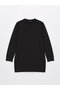 Crew Neck Plain Long Sleeve Women's Sweatshirt Tunic - 6