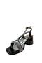 07 Girl's Black Stone Heeled Evening Dress Shoes - 3