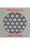 Perforated Foil Adhesive Made for Trucks and Trailers, Chrome Pipe Fog Lights, Hella, Silver Sticker